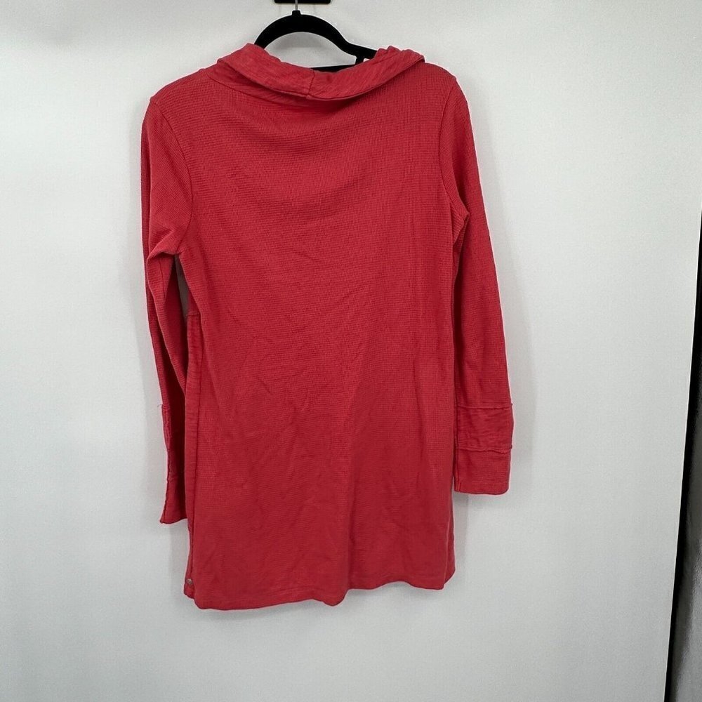 Neon Buddha Womens Sweater XS Pink Casual Cowl Neck Stretchy Pullover Active - Picture 5 of 11